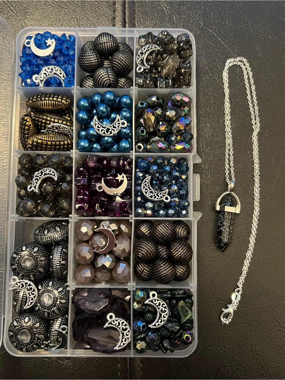 Craft Beads, STARRY NIGHT - NOT VAN GOGH, Jewelry Supplies, loose bulk beads
